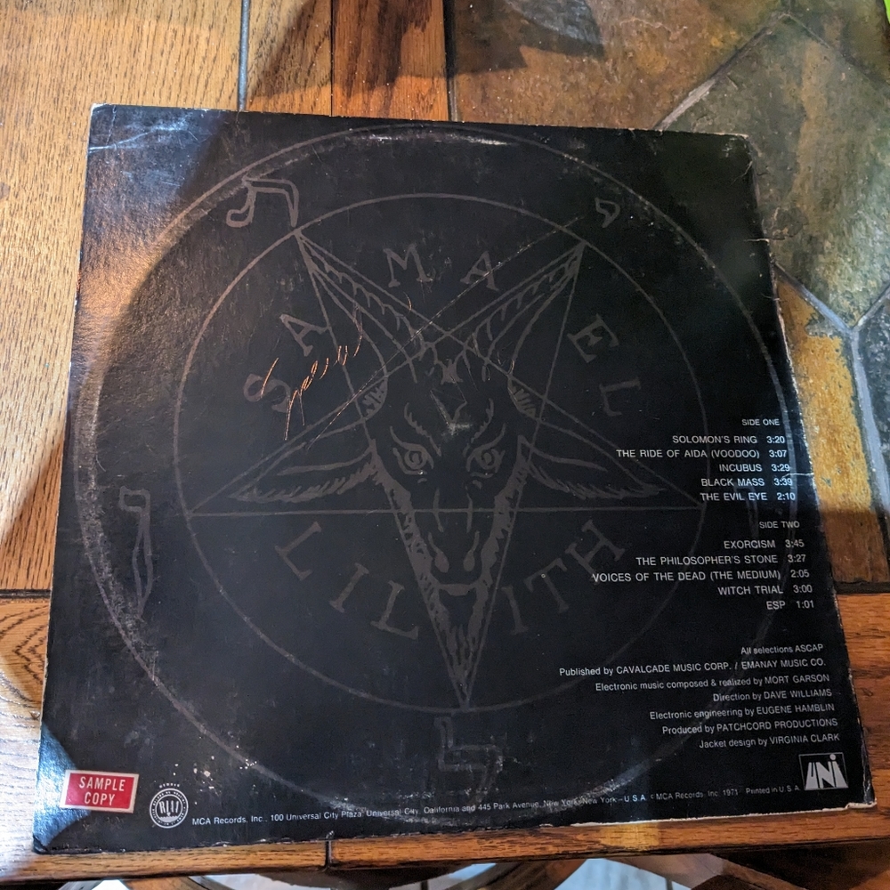 Black Mass Lucifer Sample Copy Vinyl Record